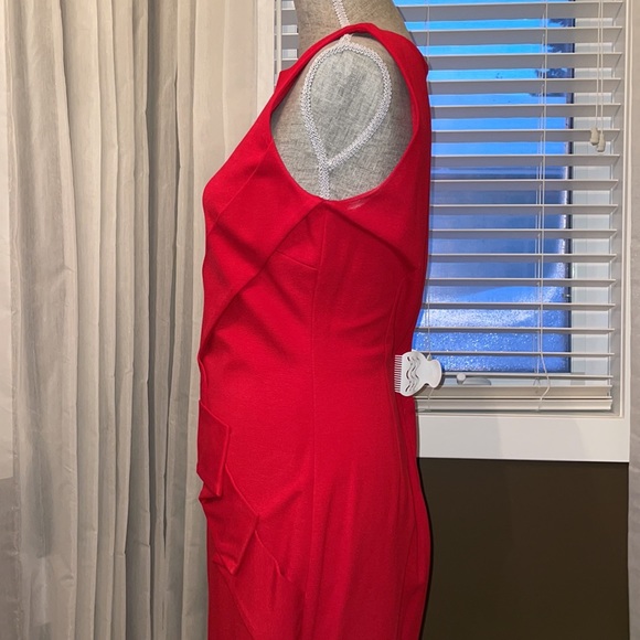 Caché size 10 Red. Sleeveless mid length dress. - Picture 4 of 7